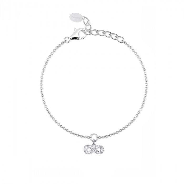 Bracciale pendente infinito strass - steampuhousenkstore.com