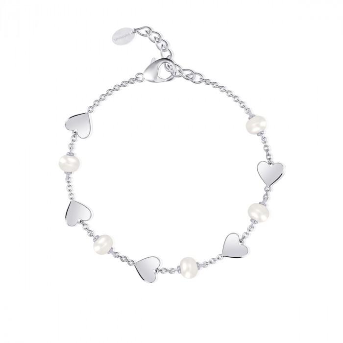 Bracciale armbander perle e cuori - steampuhousenkstore.com