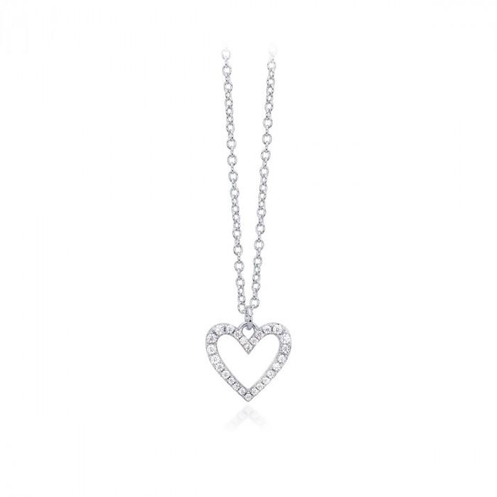 Girocollo halsketten pendente cuore strass - steampuhousenkstore.com