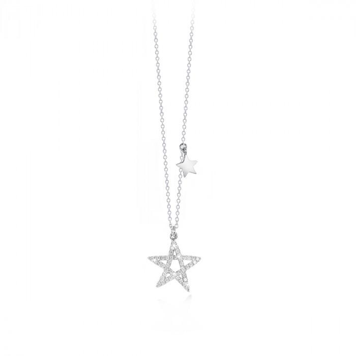 Girocollo pendente stella strass - steampuhousenkstore.com