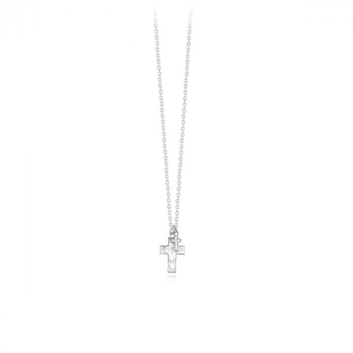 Girocollo halsketten pendente croce madreperla - steampuhousenkstore.com