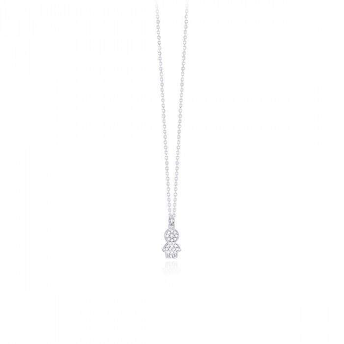 Girocollo pendente bimbo strass - steampuhousenkstore.com