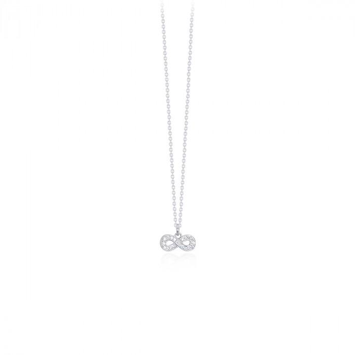 Girocollo pendente infinito strass - steampuhousenkstore.com