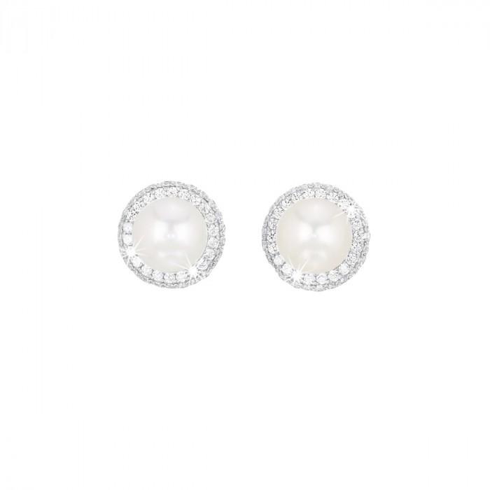 Orecchini halsketten perla giro pavè strass - steampuhousenkstore.com