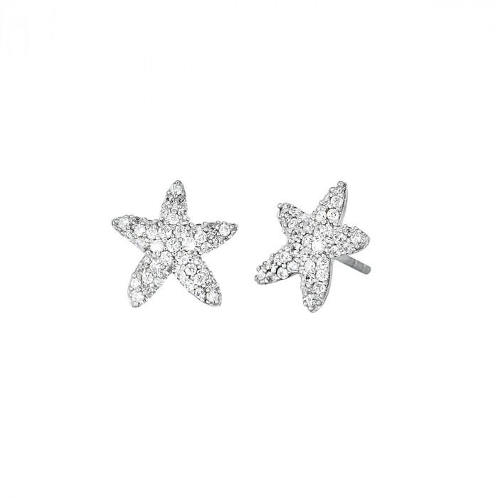 Orecchini stella marina pavè strass - steampuhousenkstore.com