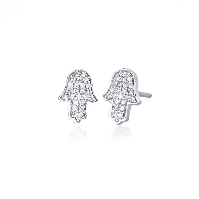 Orecchini mano di fatima pavè strass - steampuhousenkstore.com