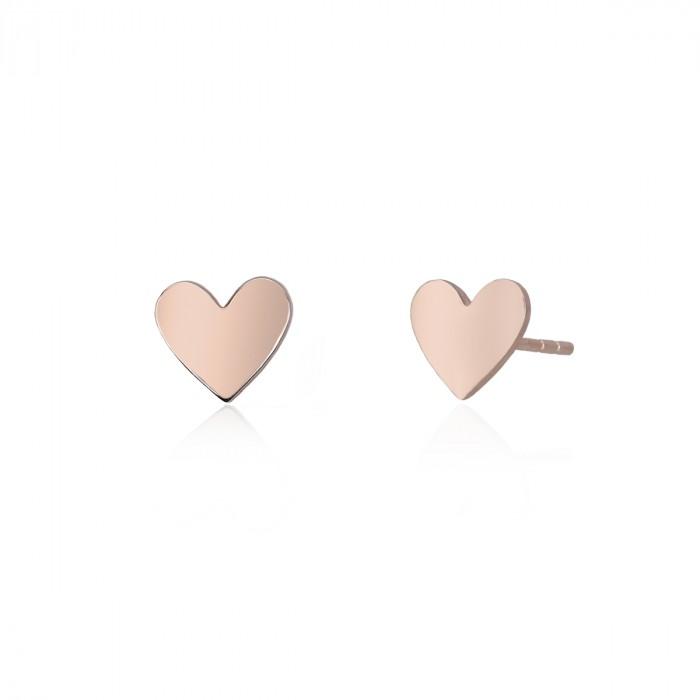 Orecchini cuore rosè - steampuhousenkstore.com
