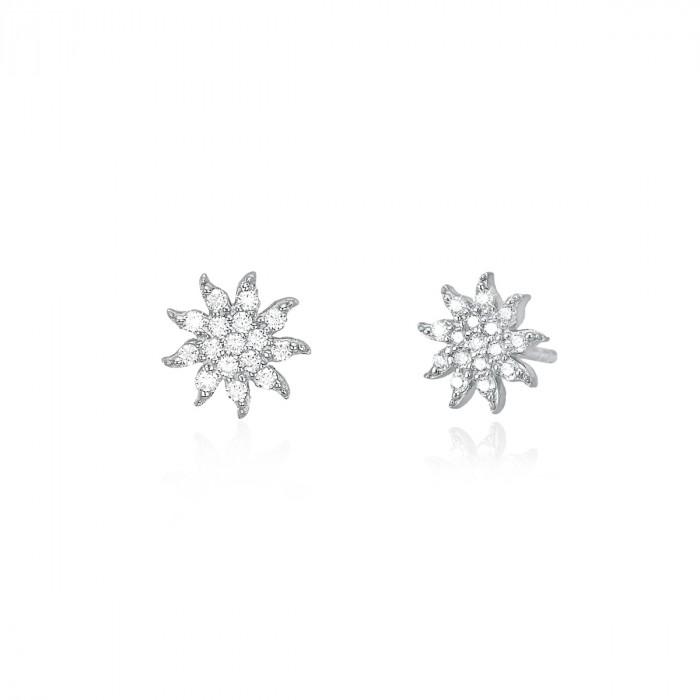 Orecchini sole pavè strass - steampuhousenkstore.com