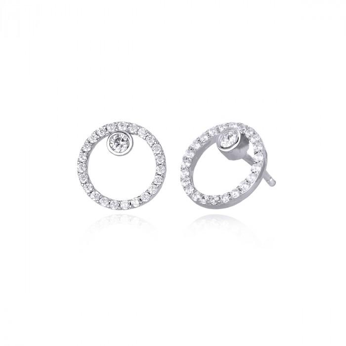 Orecchini cerchio strass - steampuhousenkstore.com