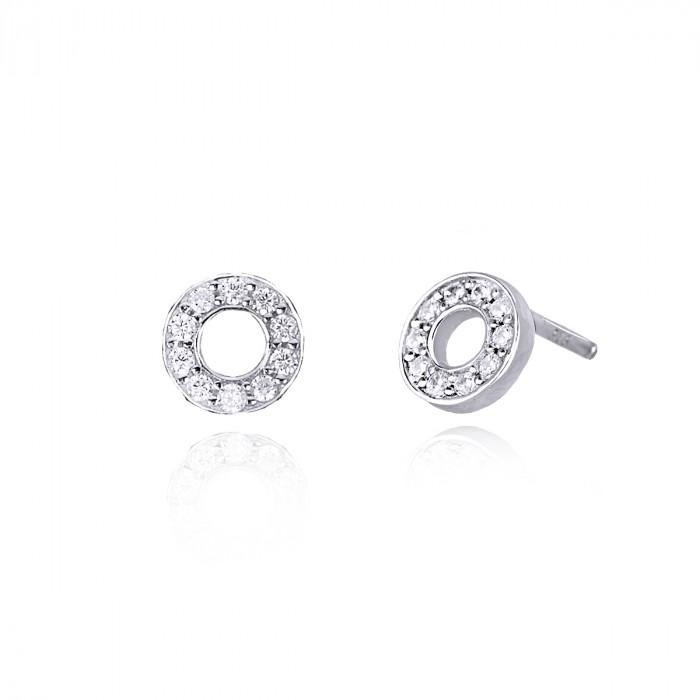 Orecchini cerchio zirconi - steampuhousenkstore.com