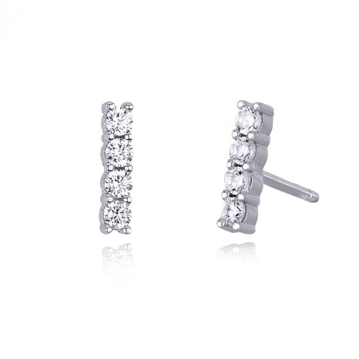 Orecchini bacchetta zirconi - steampuhousenkstore.com
