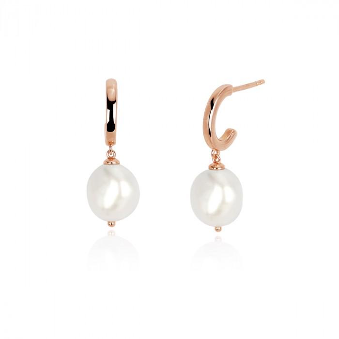 Orecchini monachella rosè pendente perla - steampuhousenkstore.com