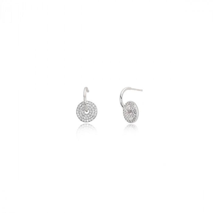 Orecchini pendenti cerchio strass - steampuhousenkstore.com