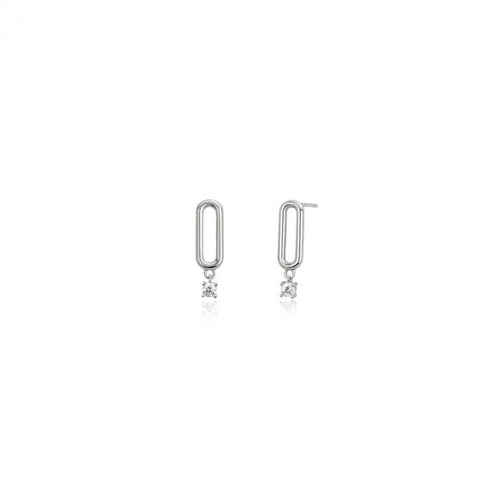 Orecchini boccoletta strass - steampuhousenkstore.com