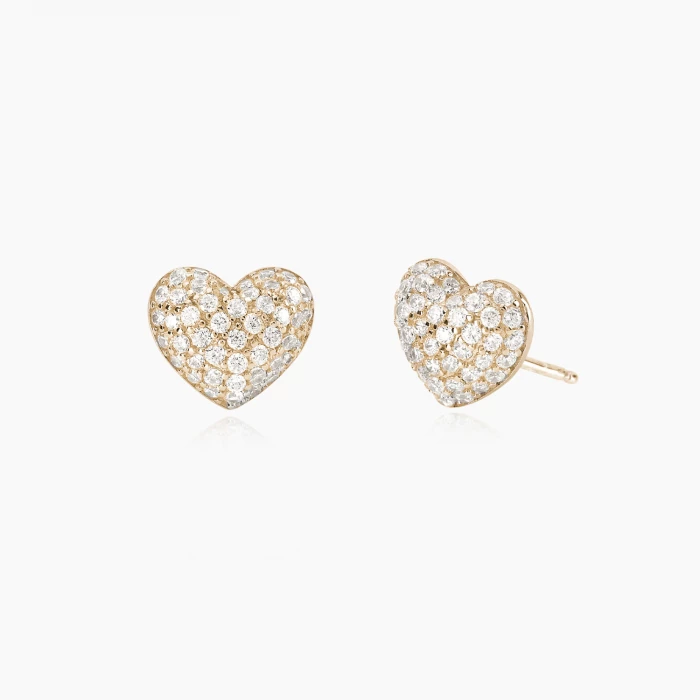 ORECCHINI CUORE PAVÉ