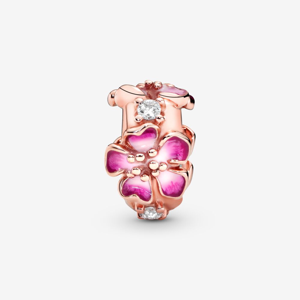 Clip rosè Fiore di pesco rosa - steampuhousenkstore.com