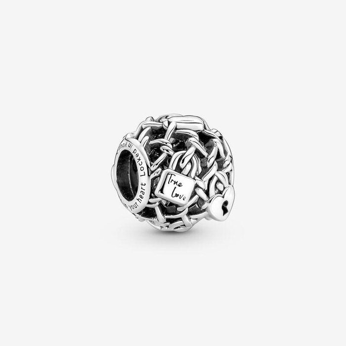 Charm cadenas d'amour ajourés