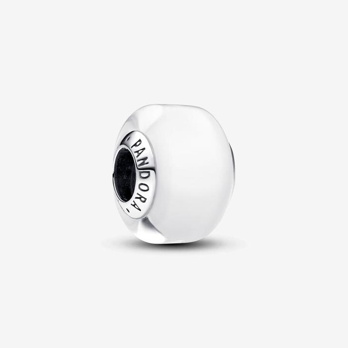 Charm Mini Verre de Murano Blanc