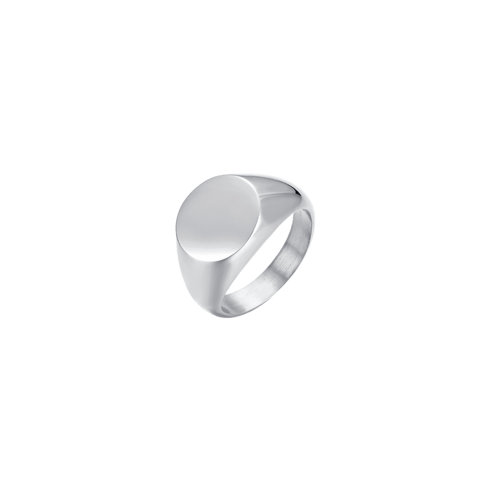 BAGUE CHEVALIÈRE FEMME EN ACIER