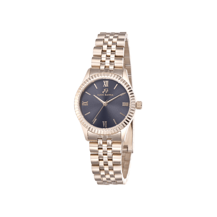OROLOGIO DONNA CON CASSA IN ACCIAIO QUADRANTE ROSA