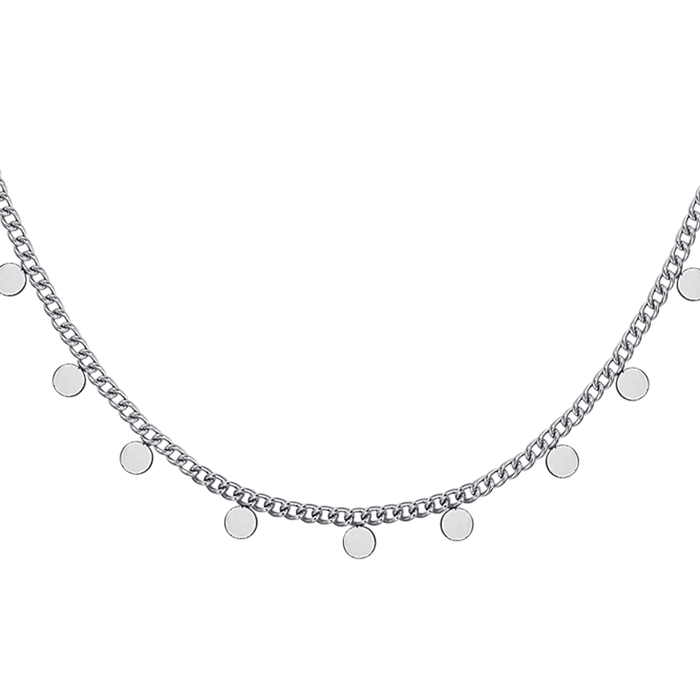 WOMEN'S STEEL NECKLACE WITH CIRCLES