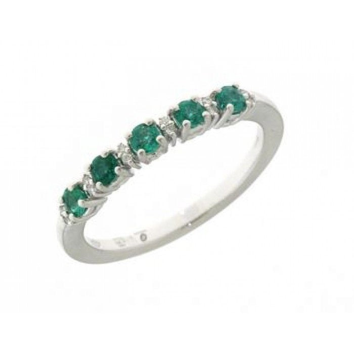 BAGUE ÉMERAUDE ET BROWNIE