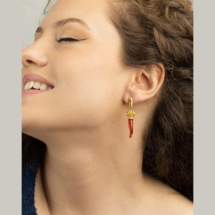 Boucles d'oreilles en corne neuves