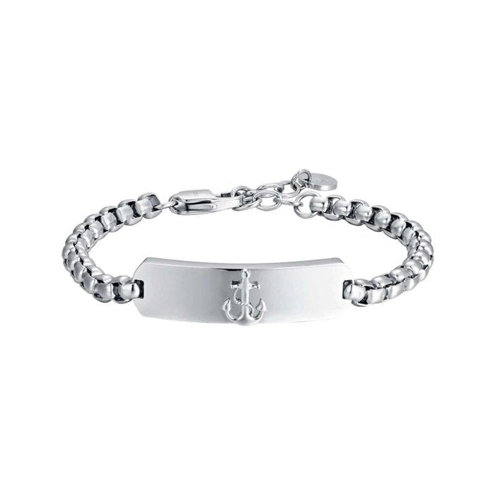 Bracelet en acier avec ancre