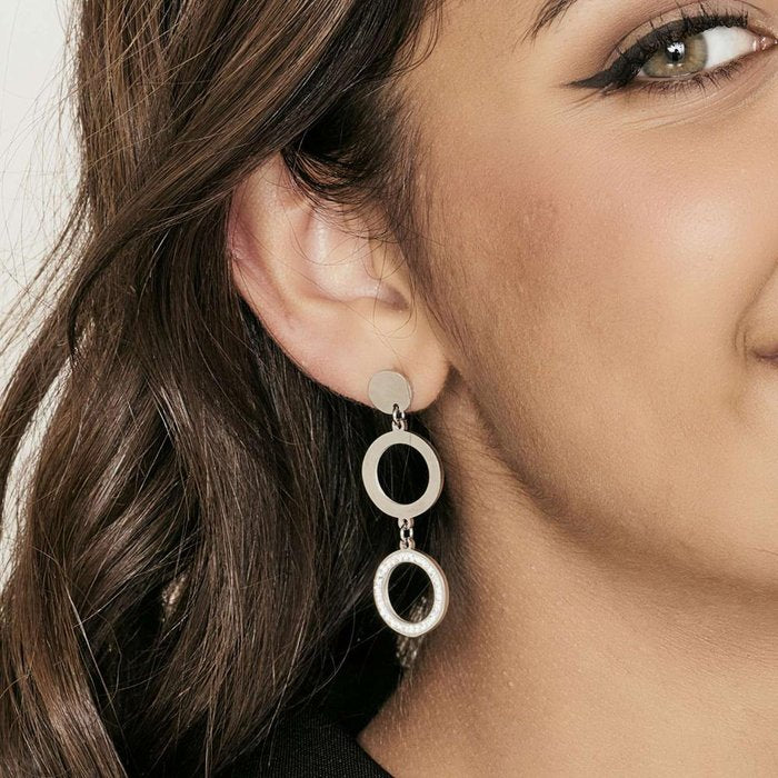 Boucles d'oreilles en acier