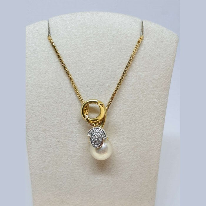 Girocollo fiore perla br