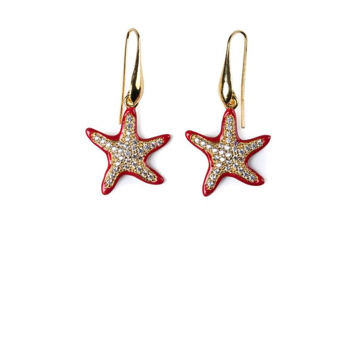 Boucles d'oreilles étoile de mer Lapilli