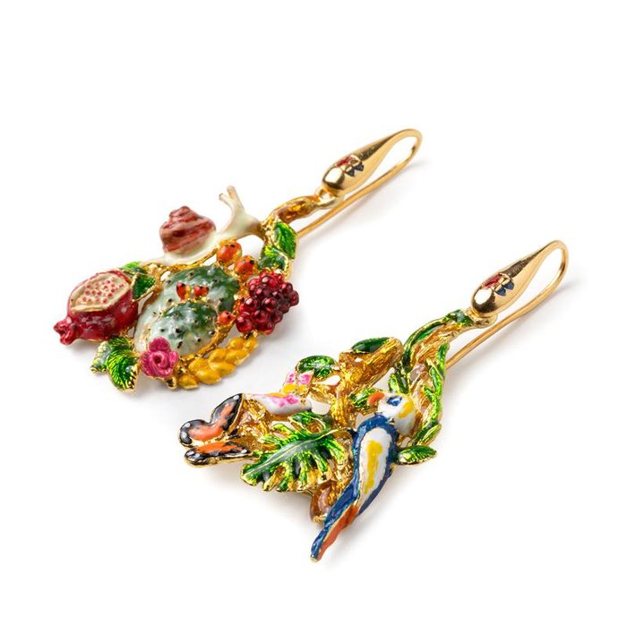 Boucles d'oreilles Terre/Air