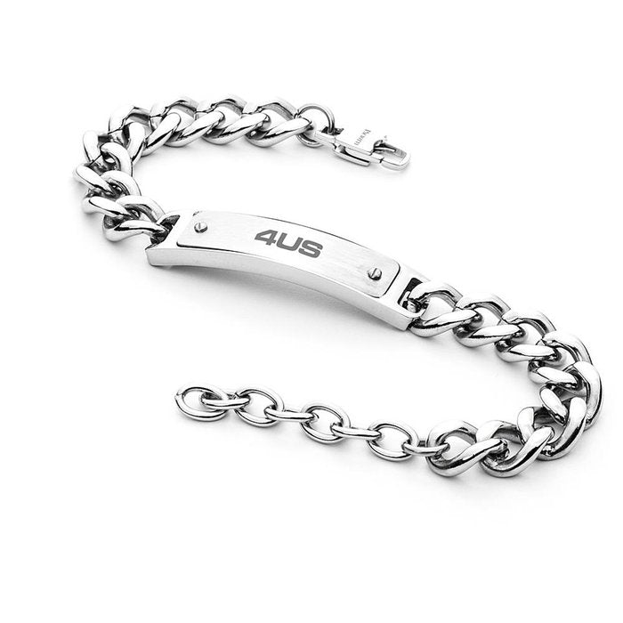 Bracelet chaîne à plaques