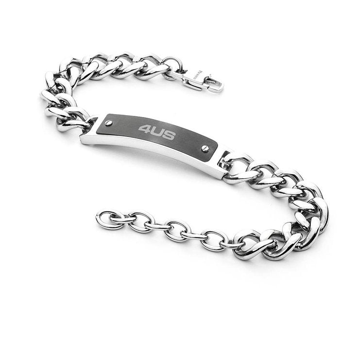 Bracelet chaîne à plaques