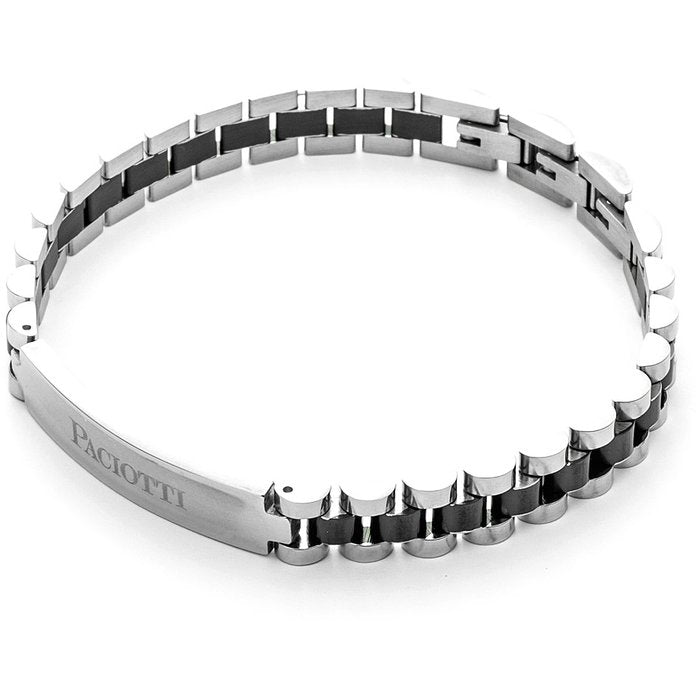 Bracelet bicolore avec plaque