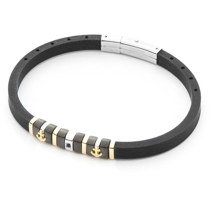Bracelet en caoutchouc et ancre