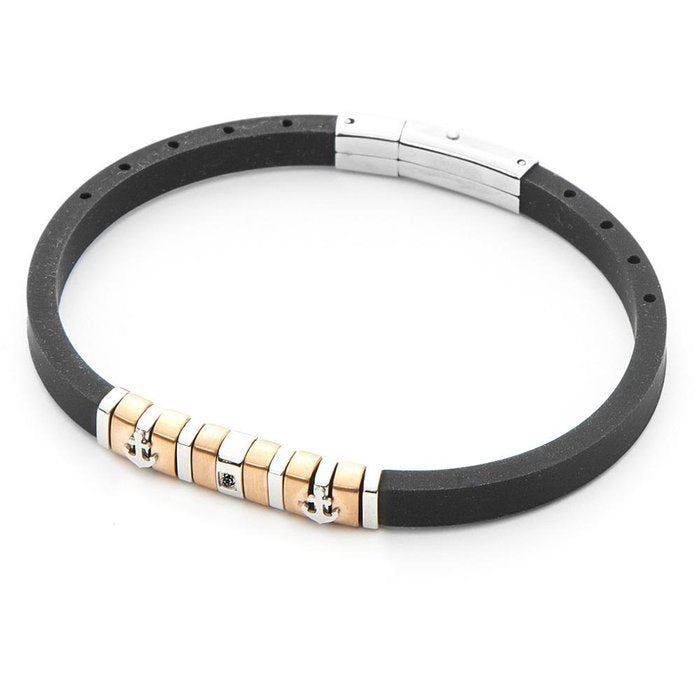 Bracelet en caoutchouc et ancre