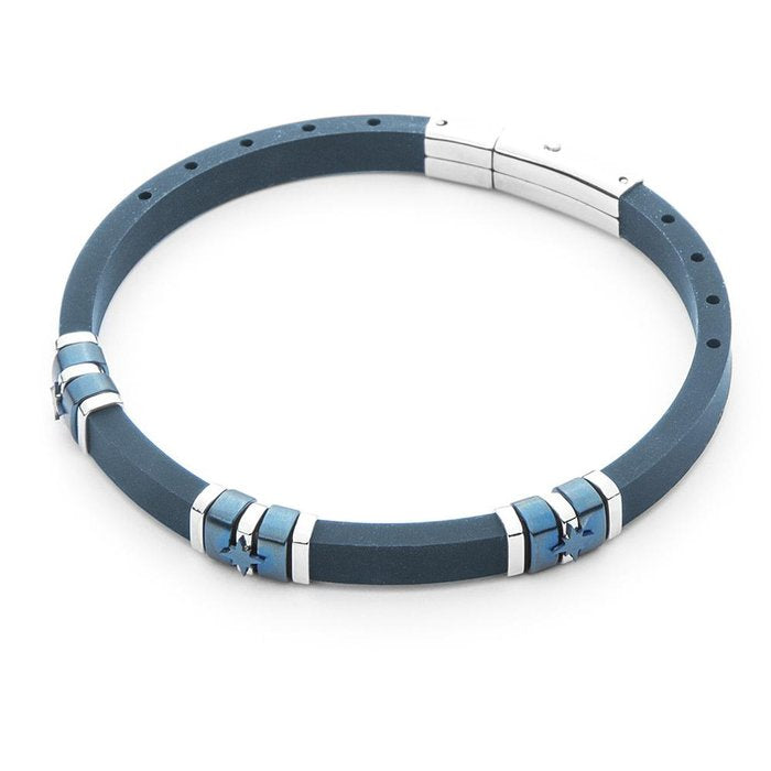 Bracelet en caoutchouc et rose des vents