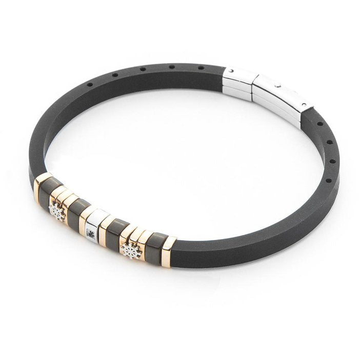 Bracelet en caoutchouc et gouvernail