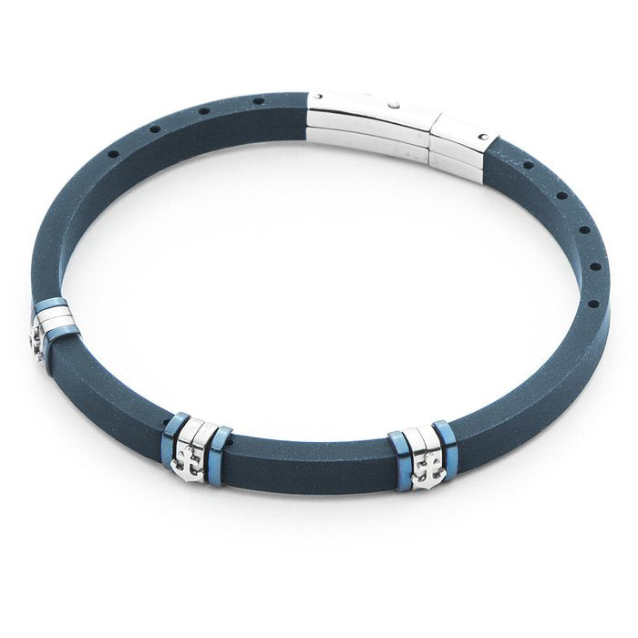 Bracelet en caoutchouc et ancre