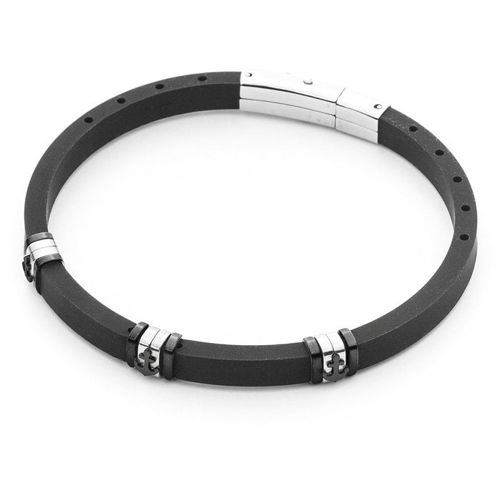 Bracelet en caoutchouc et ancre