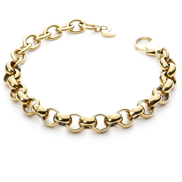 Bracelet laminé en maille Rolo