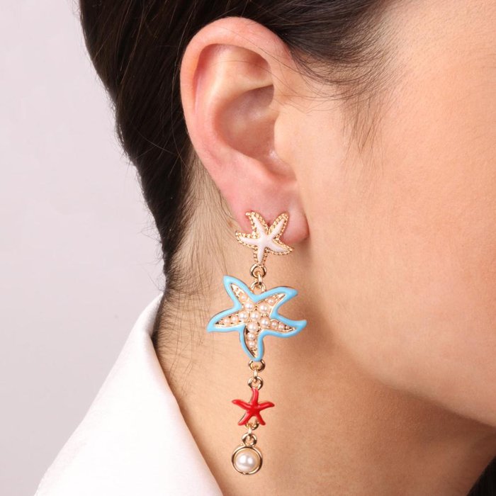 Orecchini in Metallo con stelle marine