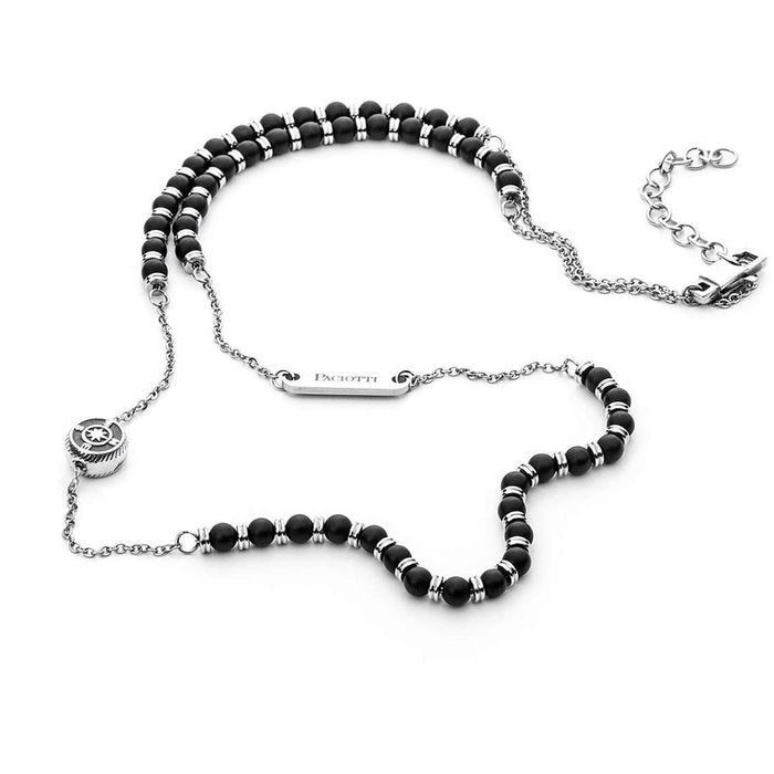 Collier sphères et rose des vents