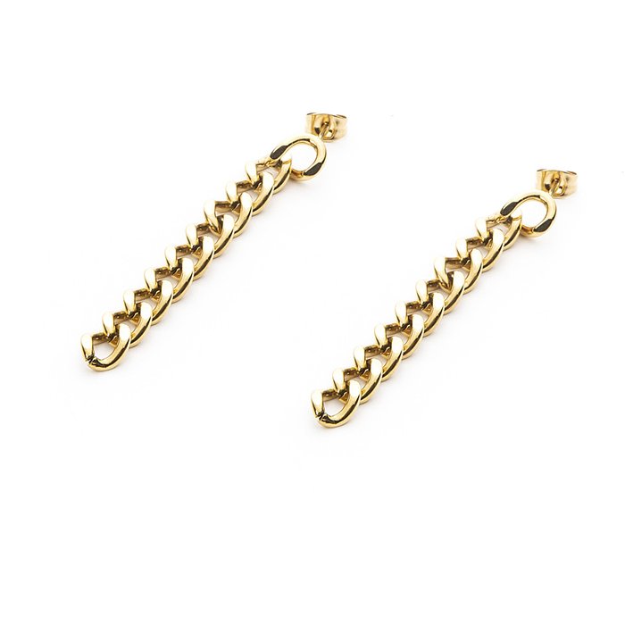 Boucles d'oreilles à chaîne laminaire