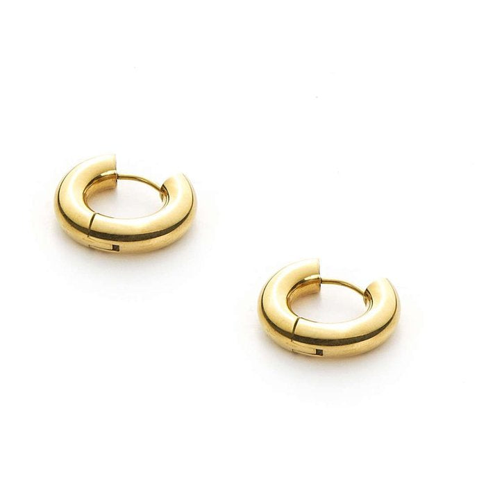 Boucles d'oreilles créoles laminées