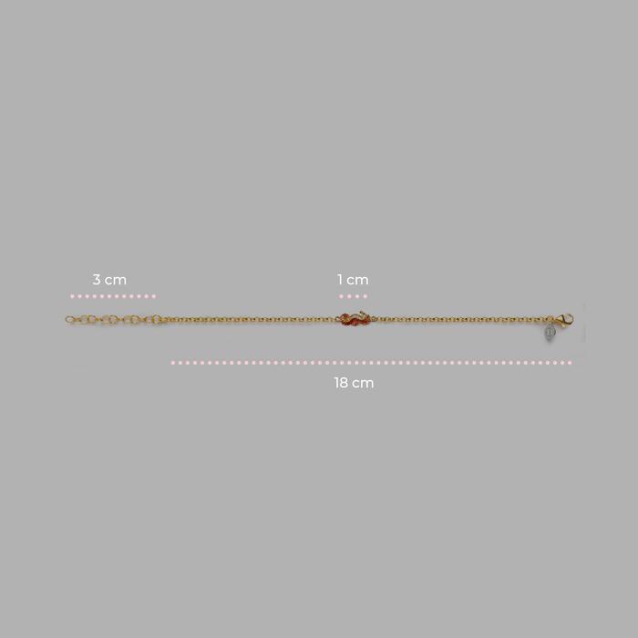 Bracelet Rolo Hippocampe Lapilli