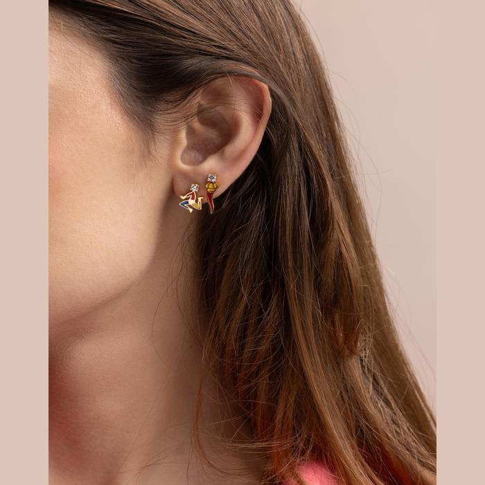 Boucles d'oreilles en corne faciles