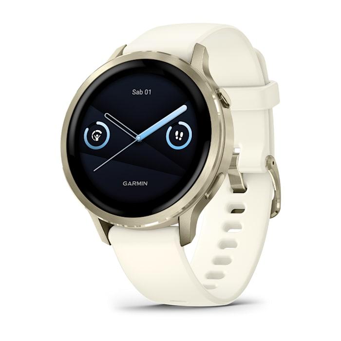 Venu® 4 – 41 mm, Lunar gold con cinturino in silicone Bone