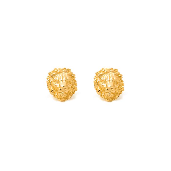 Boucles d'oreilles tête de lion